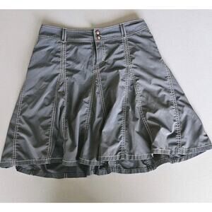 Athleta Womens Gray Pleated Tennis Golf Athletic Active Skort Skirt Size 8